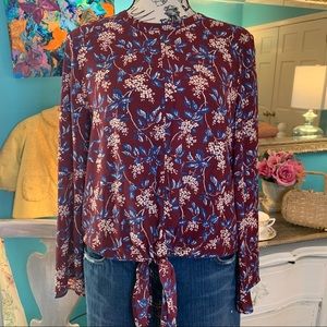 Perfect for Fall, Madewell Top With Front Tie